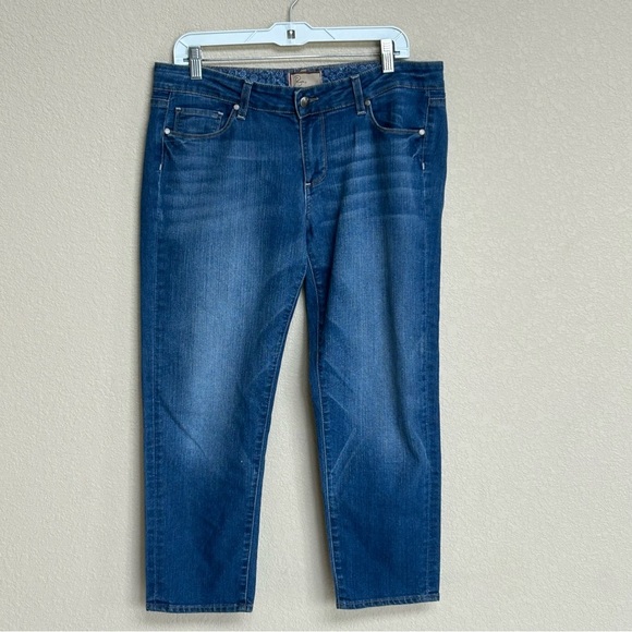 PAIGE Roxie Capri Women's Blue Jeans 31 Medium Wash - Picture 2 of 11